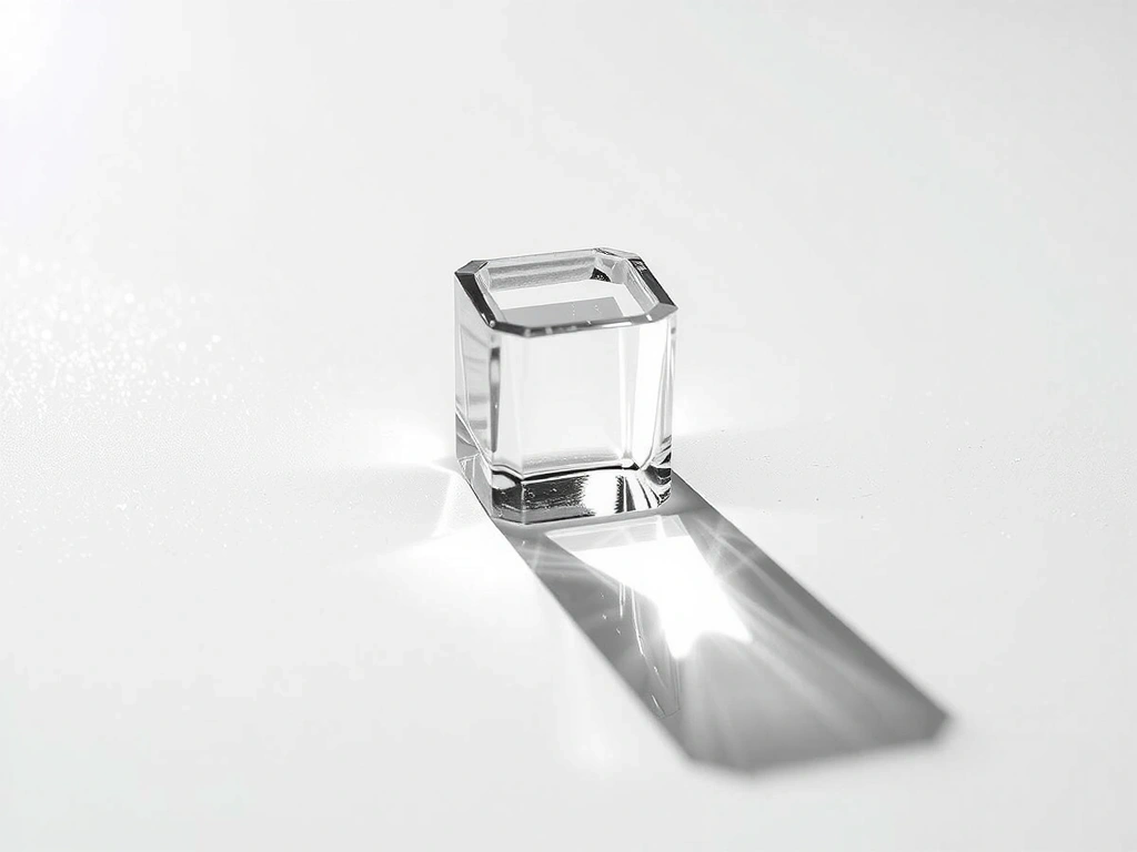 Abstract representation of data clarity and refraction